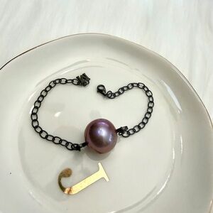 Edison Purple Pearl Bracelet